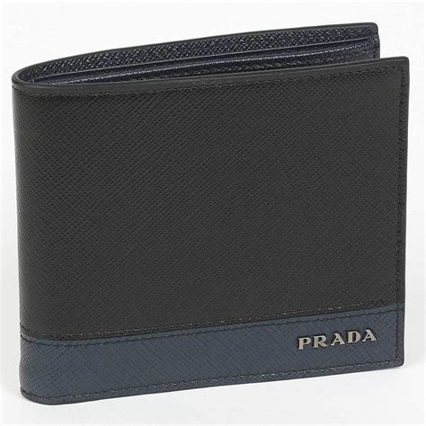 prada mens wallet with money clip|Prada large saffiano leather wallet.